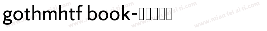 gothmhtf book字体转换